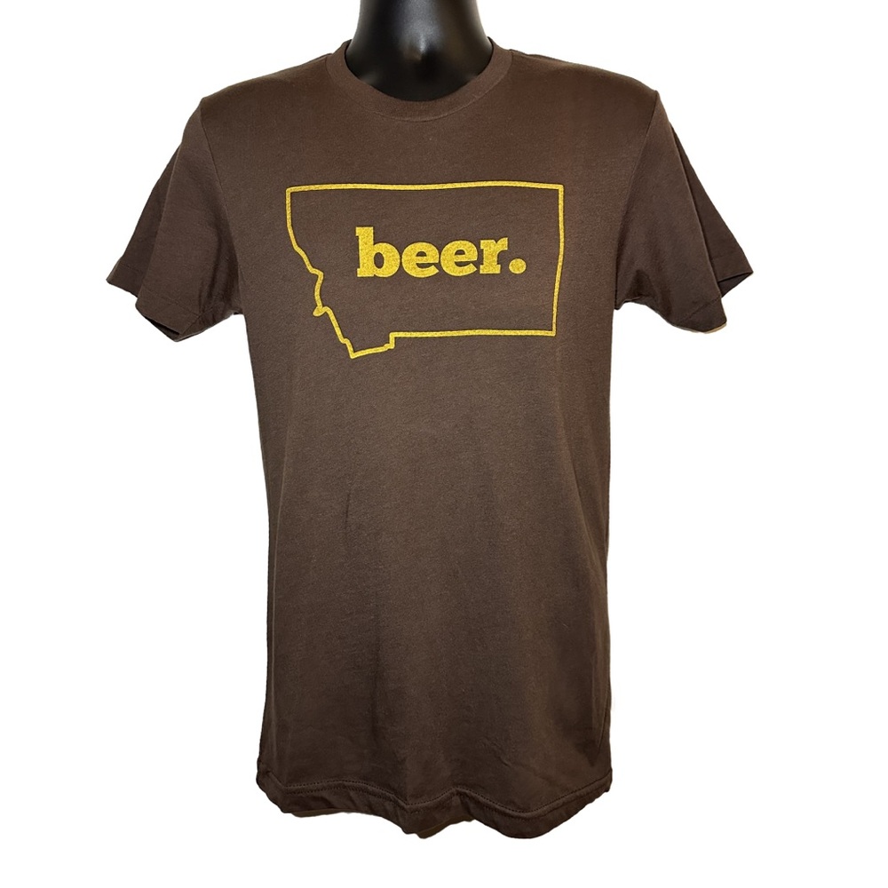 Montana Beer Brown Graphic T-Shirt